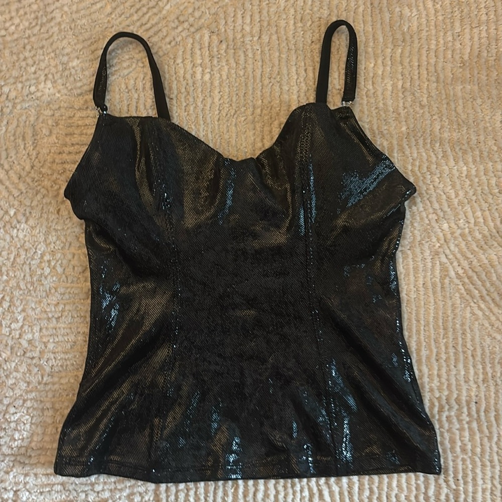 Vintage 2000s Victoria’s Secret Corset 34B Cami- Black Velux